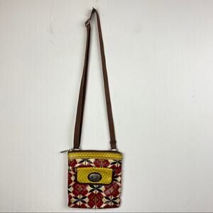 Fossil Key Per Floral Small Shoulder Bag